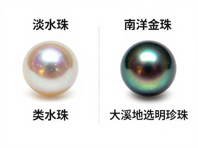 珍珠与海螺珠区别，淡水珠、海水珠、南洋金珠大溪地黑珍珠选购指南