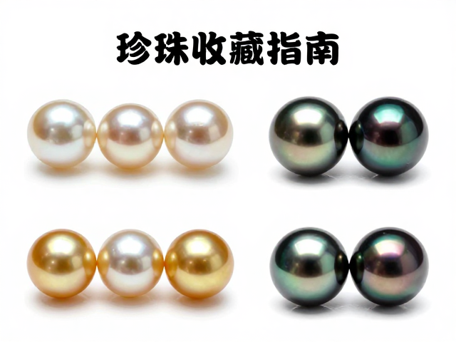 珍珠收藏指南,淡水珠、南洋金珠与大溪地黑珠的展示与鉴别