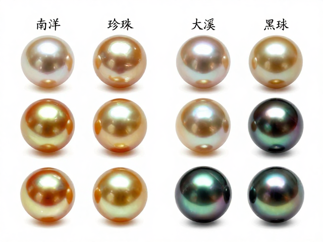 珍珠收藏指南,淡水珠、南洋金珠与大溪地黑珠的展示与鉴别