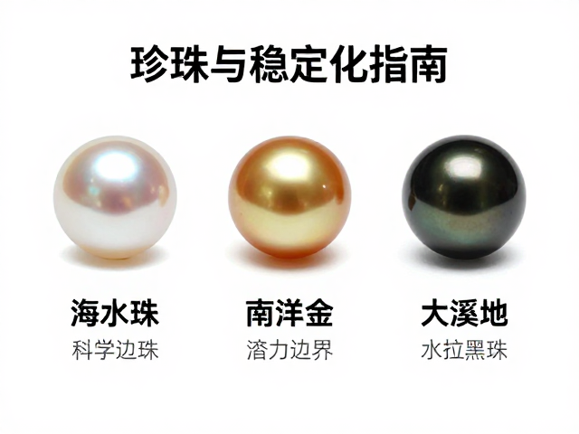珍珠净度与稳定化处理,淡水珠、海水珠、南洋金珠与大溪地黑珠选购指南