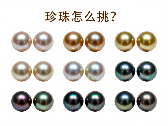 珍珠怎么挑?看圆度对称性,淡水海水南洋金珠大溪地黑珍珠收纳指南