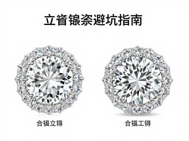 合成水晶与合成立方氧化锆密钉镶工艺解析,珠宝镶嵌避坑指南