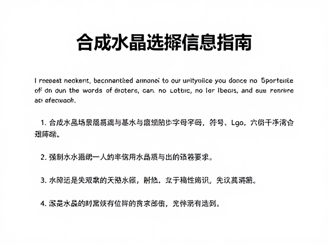 合成水晶商家信息披露，高频换戴场景的选购与避坑指南
