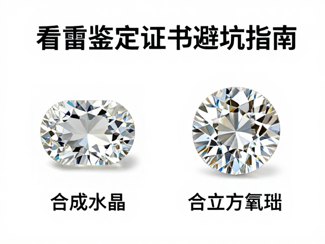 合成水晶与合成立方氧化锆如何鉴定？看宝石鉴定证书避坑指南