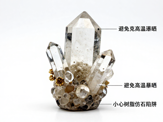 合成水晶摆件怎么保养?避免高温暴晒,小心树脂仿石陷阱
