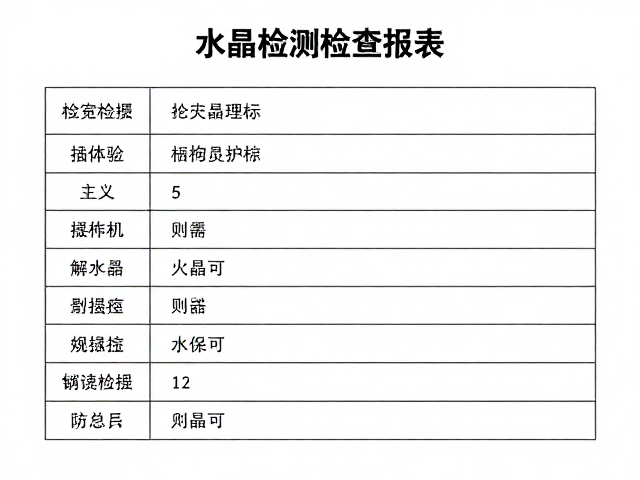 合成水晶检测报告解读，日常保养用软布擦拭更护晶