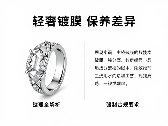 合成水晶日常轻奢首饰,镀膜处理工艺与保养全解析