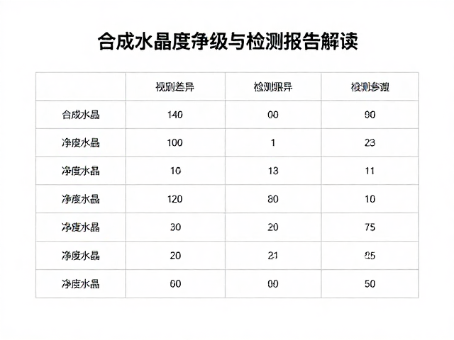合成水晶净度等级与检测报告解读，避坑指南