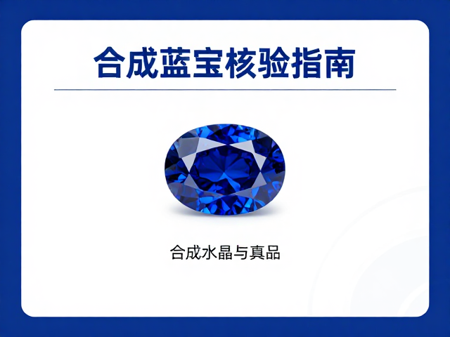 合成蓝宝石证书标注核验指南,如何识别合成水晶与真品
