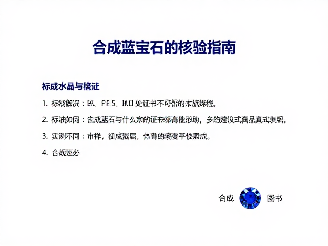 合成蓝宝石证书标注核验指南，如何识别合成水晶与真品
