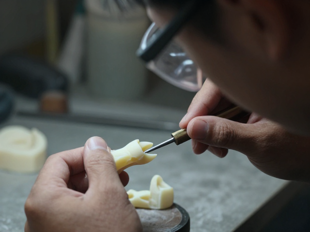 失蜡铸造教程,佩戴护目镜安全操作,详解爪位制作技巧