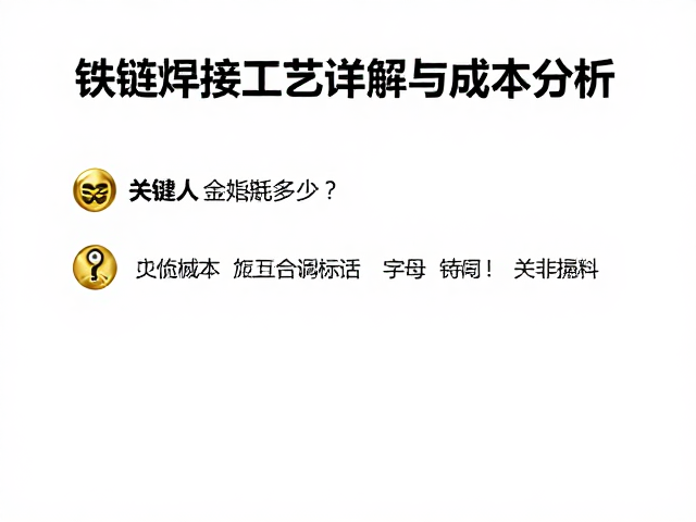失蜡铸造金耗多少?链条焊接工艺详解与成本分析
