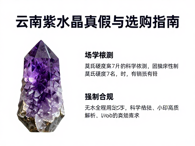 云南紫水晶莫氏硬度7？揭秘天然紫晶真假与选购指南