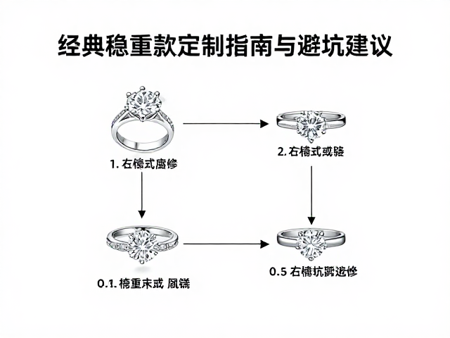 四爪钻戒价格波动大？经典稳重款定制指南与避坑建议