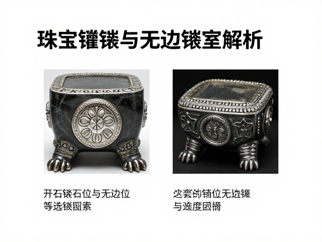 四爪开石位与无边镶对比，珠宝镶嵌工艺深度解析与选购指南
