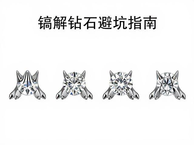 四爪镶嵌钻石怎么选?图解爪头工艺与避坑指南