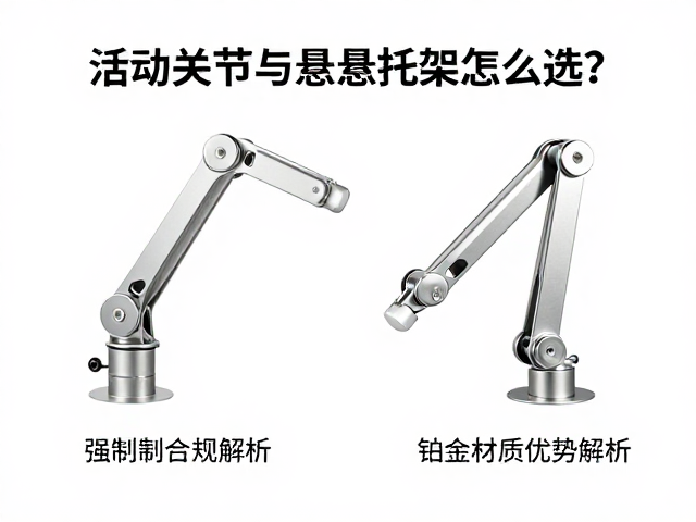 活动关节与悬臂托架怎么选?铂金材质优势解析