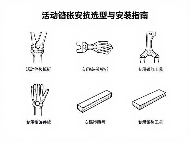 活动关节与活动件结构解析,专用镶嵌工具选型与安装指南
