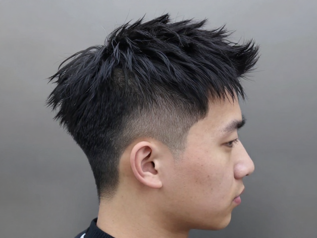 皇冠拉丝侧边鬓角，2024男士潮流发型指南，显脸小又高级