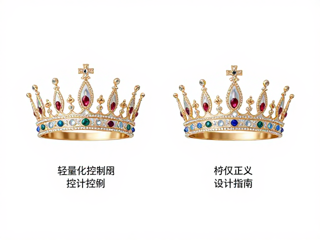 皇冠与王冠区别，轻量化控制打造古典宫廷风珠宝设计指南