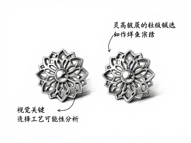 耳钉手绘草图,镂空雕花设计灵感与制作细节全解析