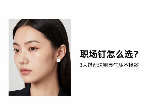 职场白领耳钉怎么选?3大搭配法则显气质不撞款
