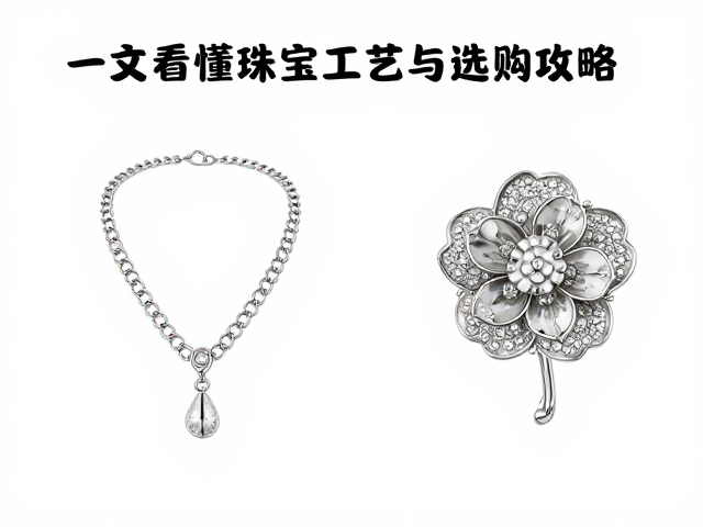 包镶胸链与胸花胸针区别？一文看懂珠宝工艺与选购攻略