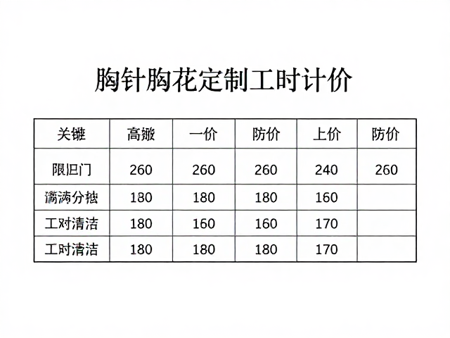 胸针胸花定制按工时计价，记得清洁镶口防损
