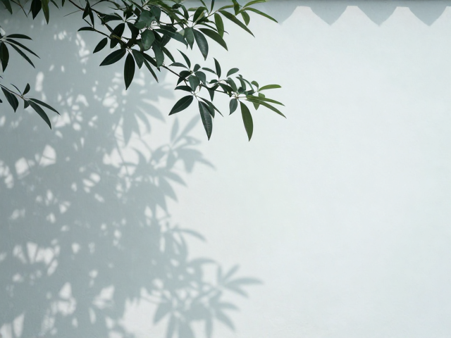 新中式植物意象,树叶与冷调植物感的清冷美学解析