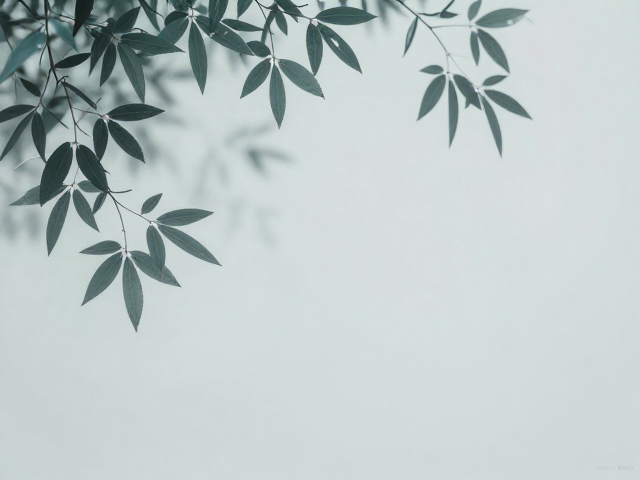 新中式植物意象,树叶与冷调植物感的清冷美学解析