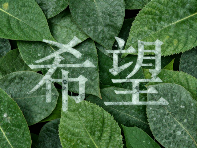 树叶与玉石交织的希望,探寻自然灵性与人生指引