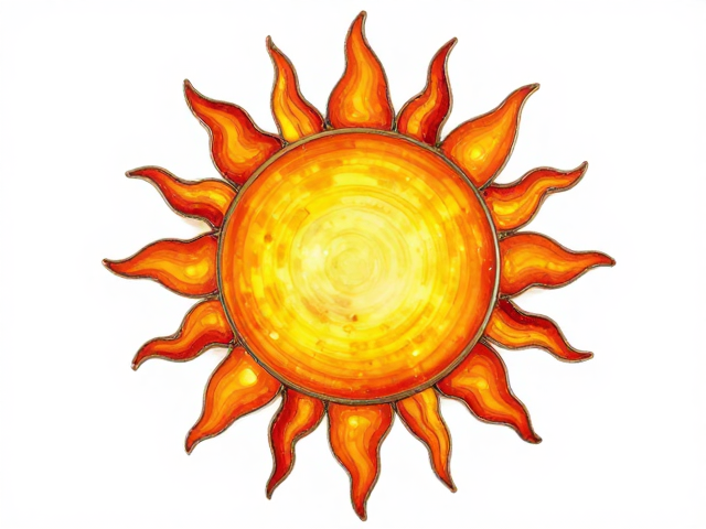 太阳与珐琅的艺术交融，天体自然现象下的色彩奇迹
