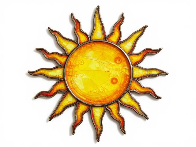 太阳与珐琅的艺术,圆弧放射线设计解析