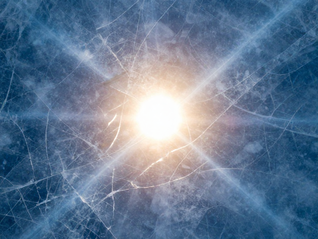 太阳冰裂纹理,太阳光晕下的自然奇观与视觉美学解析