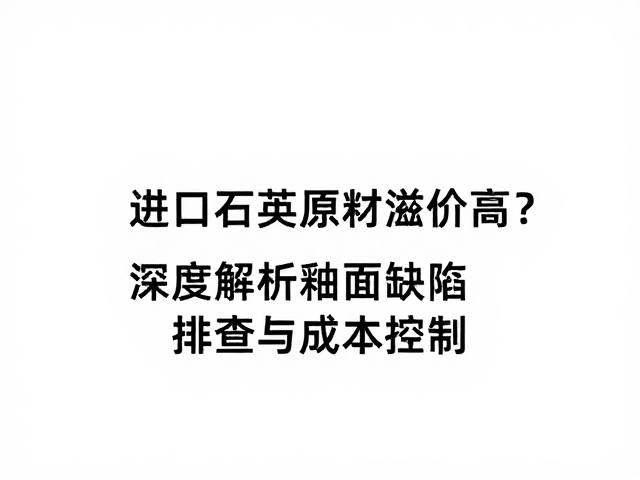 进口石英原料溢价高？深度解析釉面缺陷排查与成本控制