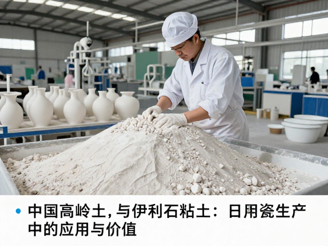 中国高岭土与伊利石粘土在日用瓷生产中的应用与价值