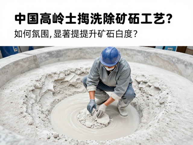 中国高岭土淘洗除砂工艺,如何显著提升矿石白度?