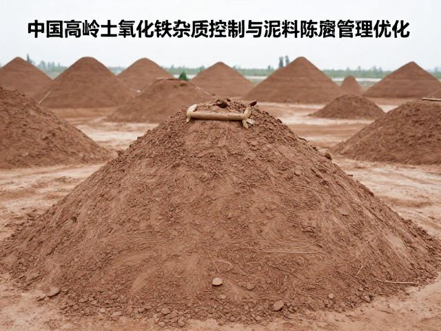 中国高岭土氧化铁杂质控制与泥料陈腐管理优化