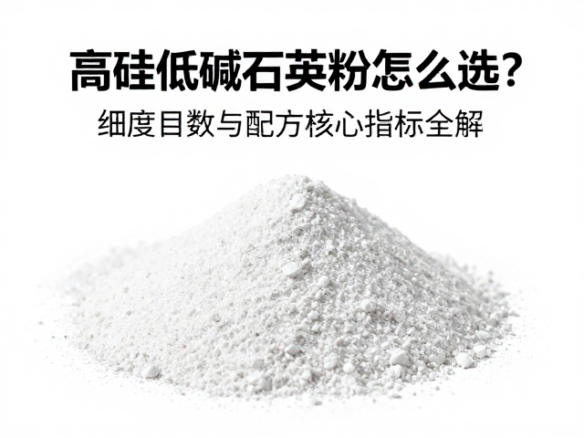 高硅低碱石英粉怎么选?细度目数与配方核心指标全解