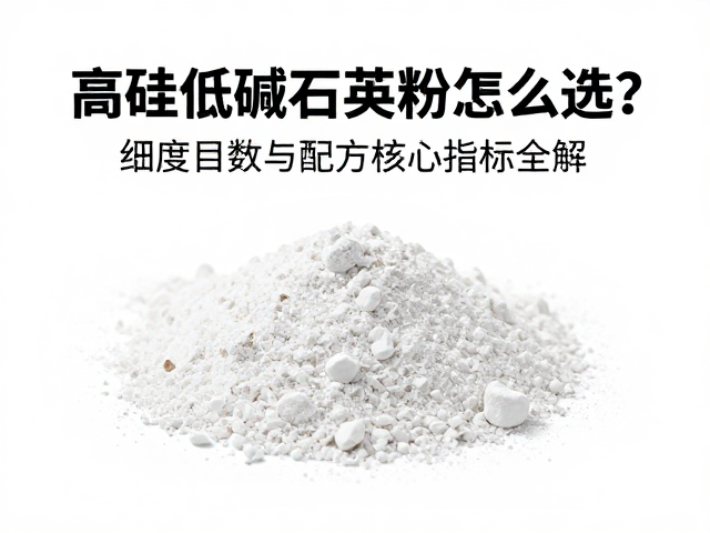 高硅低碱石英粉怎么选?细度目数与配方核心指标全解