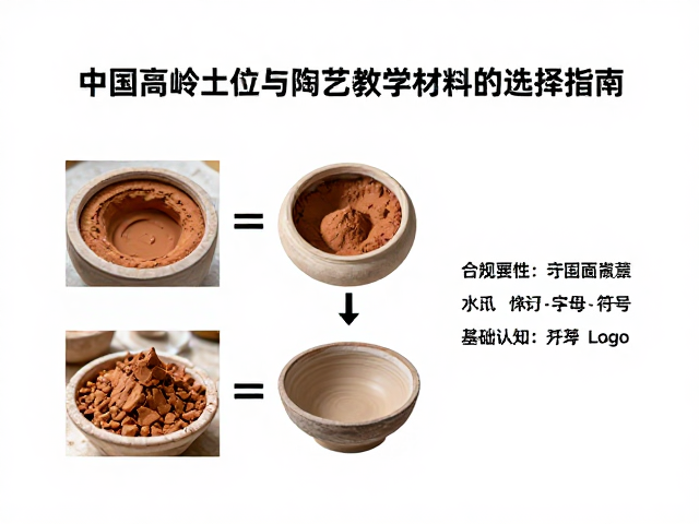 中国高岭土作为陶胎与陶艺教学材料的选择指南