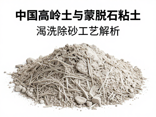 中国高岭土与蒙脱石粘土淘洗除砂工艺解析