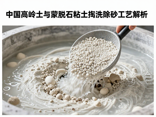 中国高岭土与蒙脱石粘土淘洗除砂工艺解析