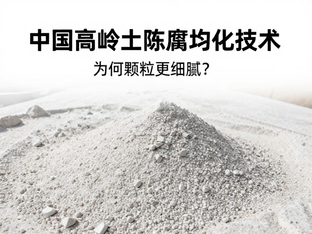 中国高岭土陈腐均化技术,为何颗粒更细腻?