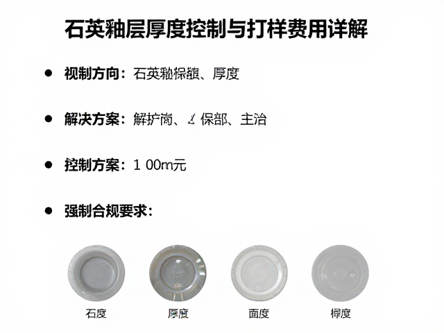 石英釉层厚度控制与打样费用详解
