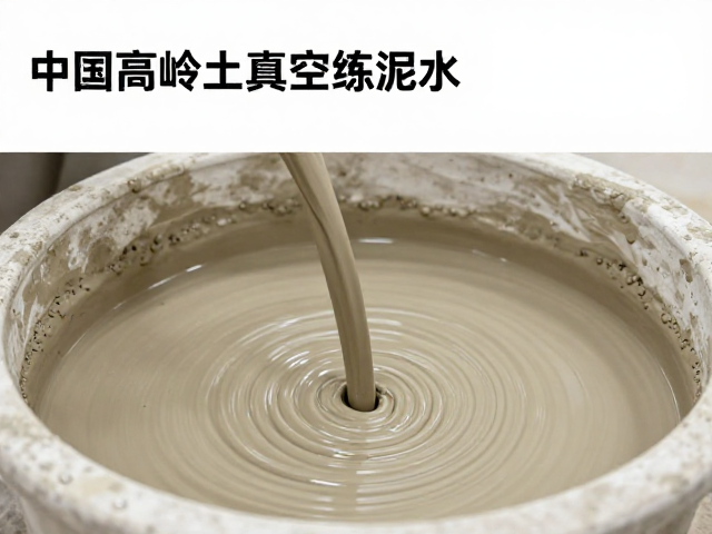 中国高岭土真空练泥工艺与泥浆比重控制详解