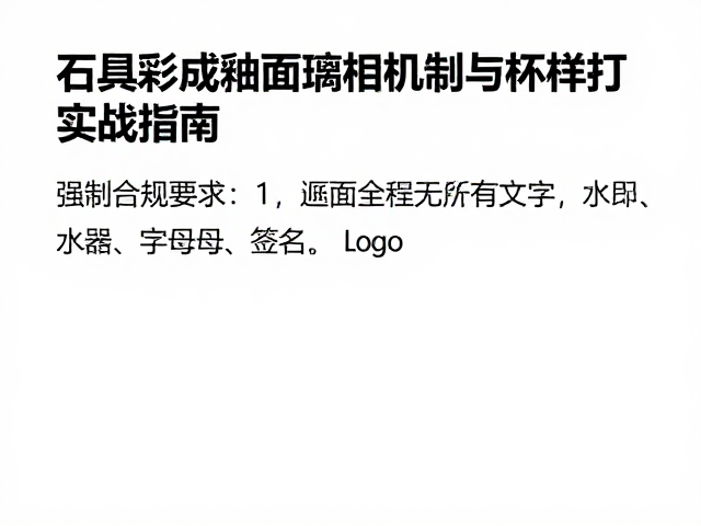 石英形成釉面玻璃相机制与样品打样实战指南