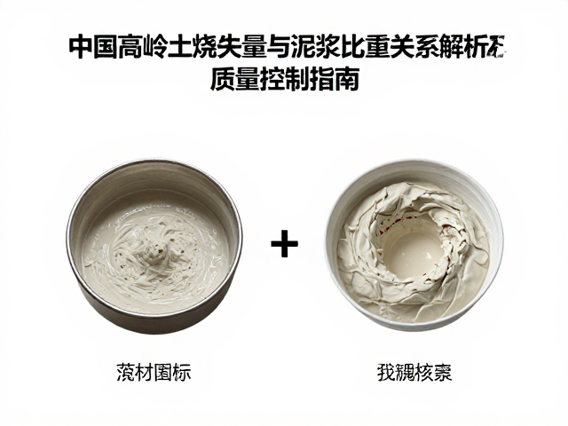中国高岭土烧失量与泥浆比重关系解析及质量控制指南
