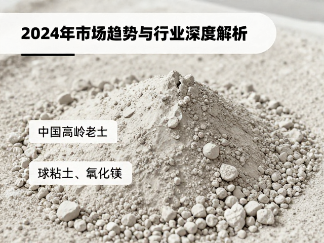 中国高岭土、球粘土、氧化镁,2024年市场趋势与行业深度解析