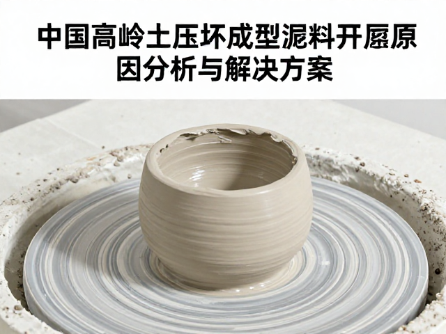 中国高岭土压坯成型泥料开裂原因分析与解决方案